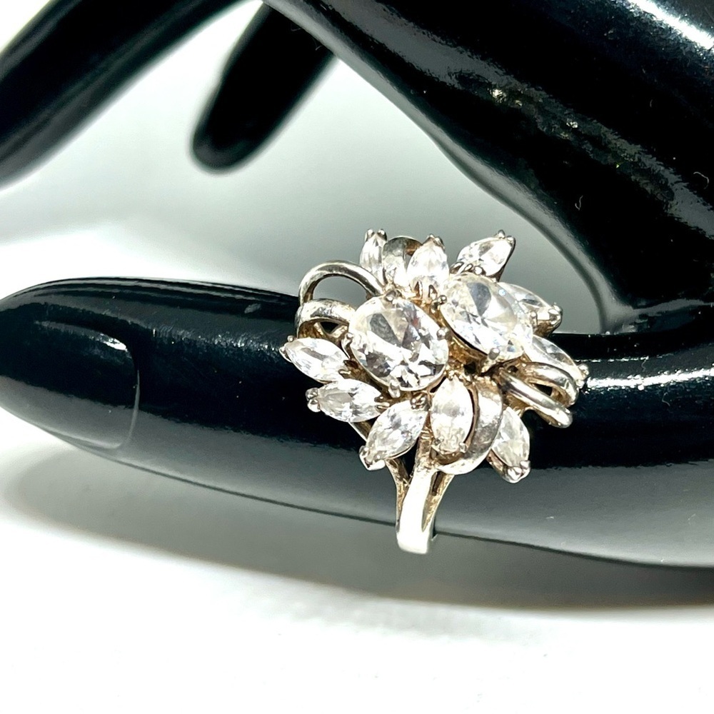 Vintage CZ Sterling Silver Ring